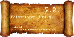 Feichtinger Ulrika névjegykártya
