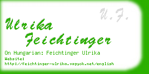 ulrika feichtinger business card